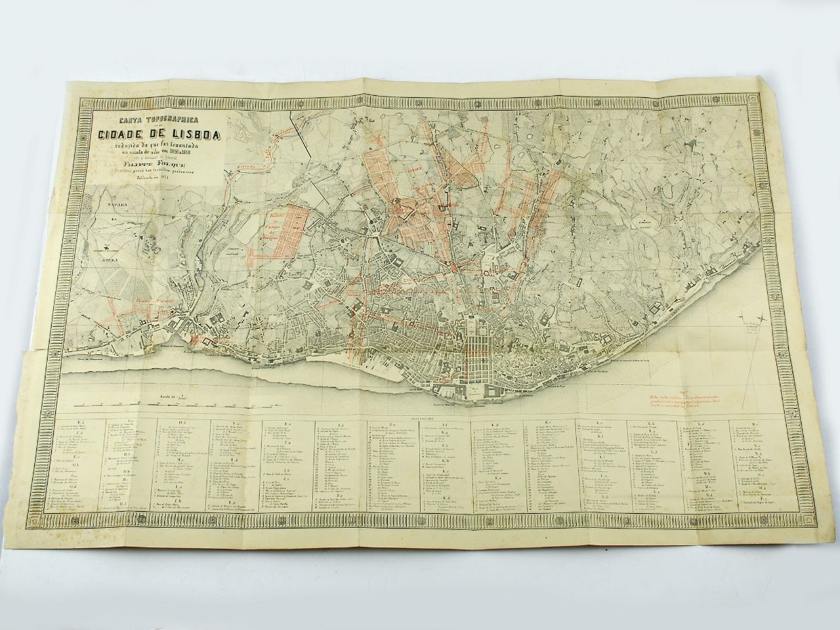 Carta topográphica da cidade de Lisboa