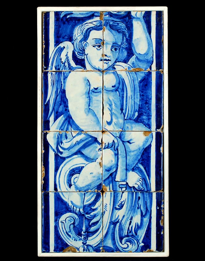 Painel de 8 azulejos