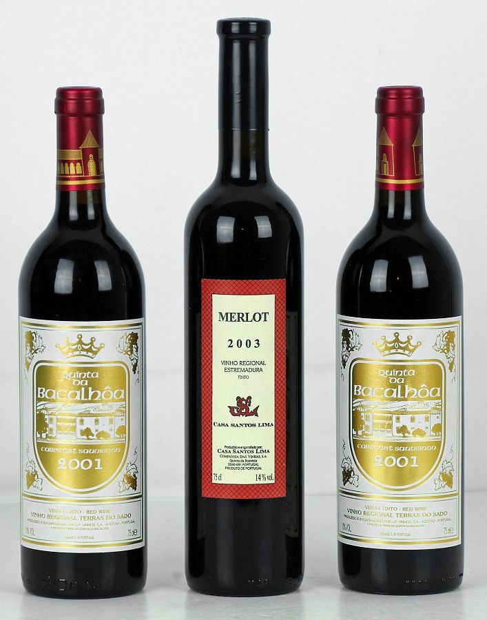 3 garrafas de vinho Tinto