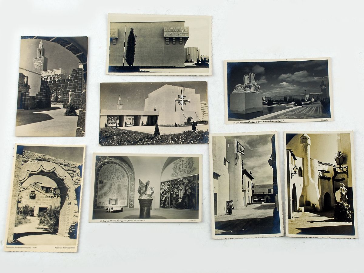 14 postais de exposição do mundo Português 