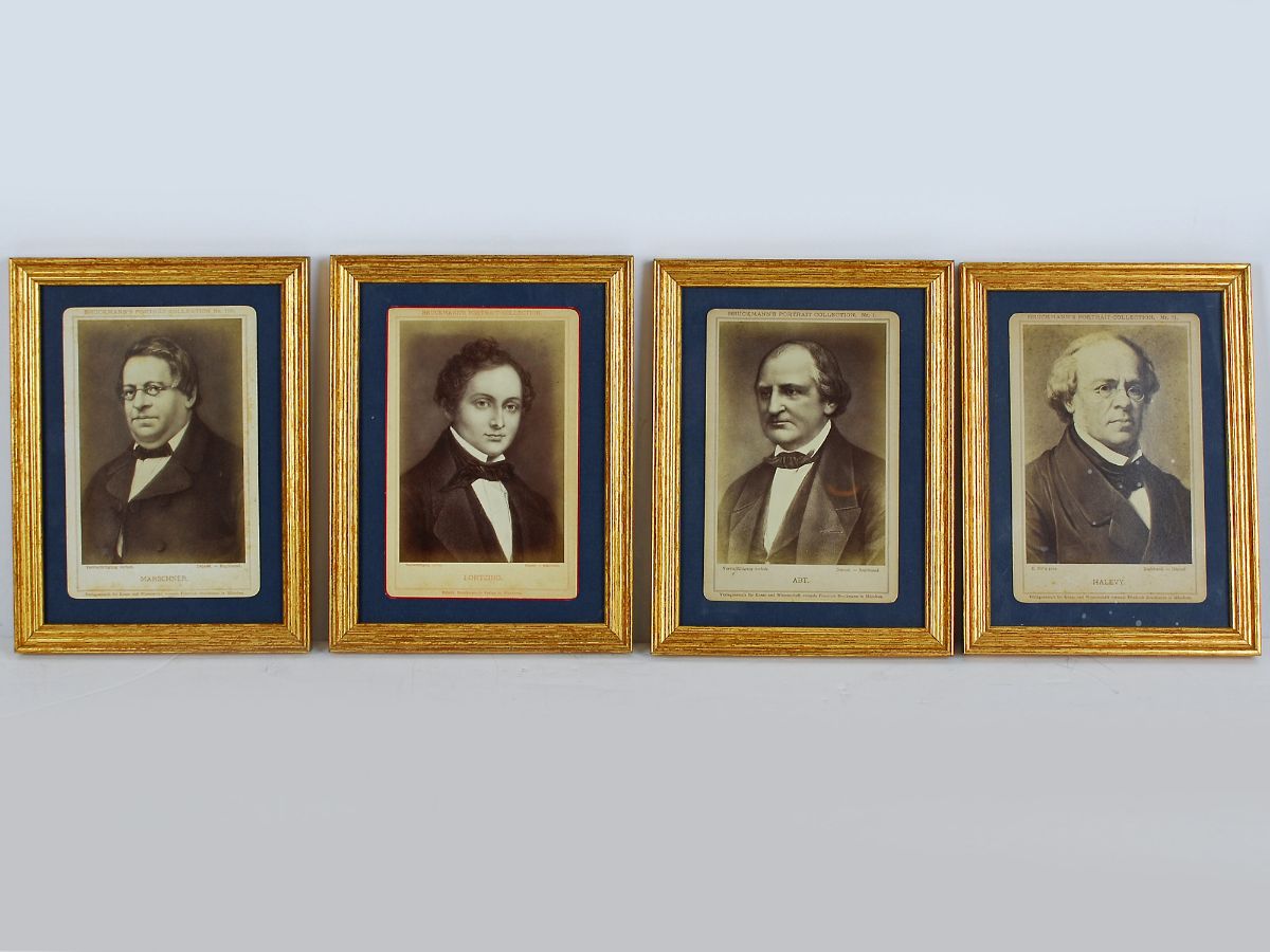 4 Fotografias antigas de compositores