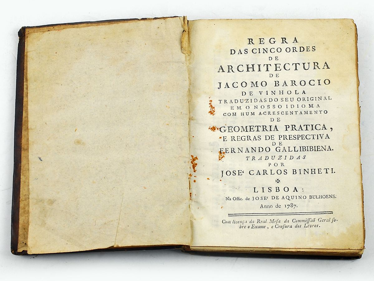 Regra das cinco ordes de Architectura de Jacomo Barocio