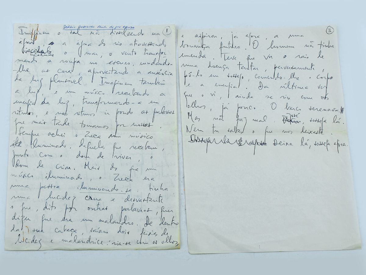 Carta de Sérgio Godinho sobre José Afonso 