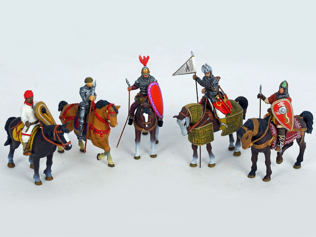 5 Cavaleiros em chumbo