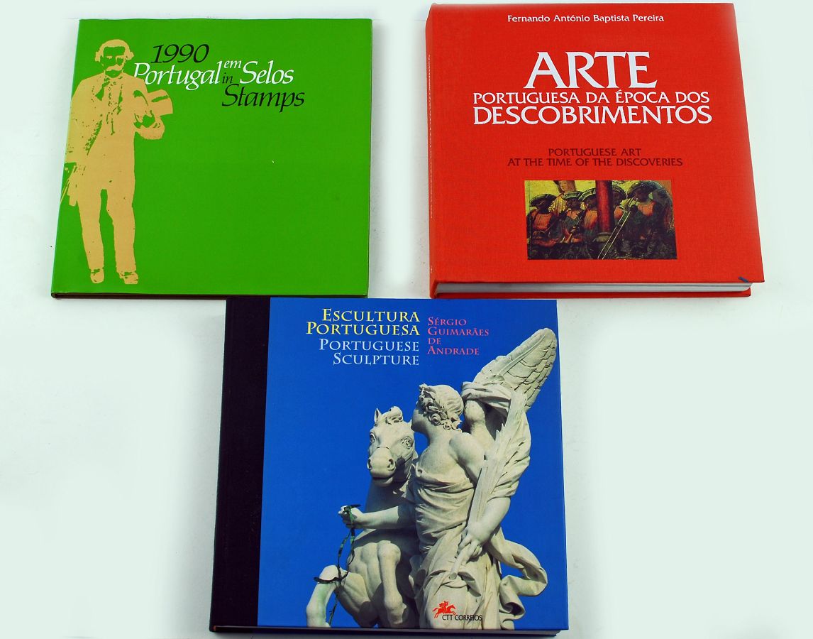 3 Livros selos CTT