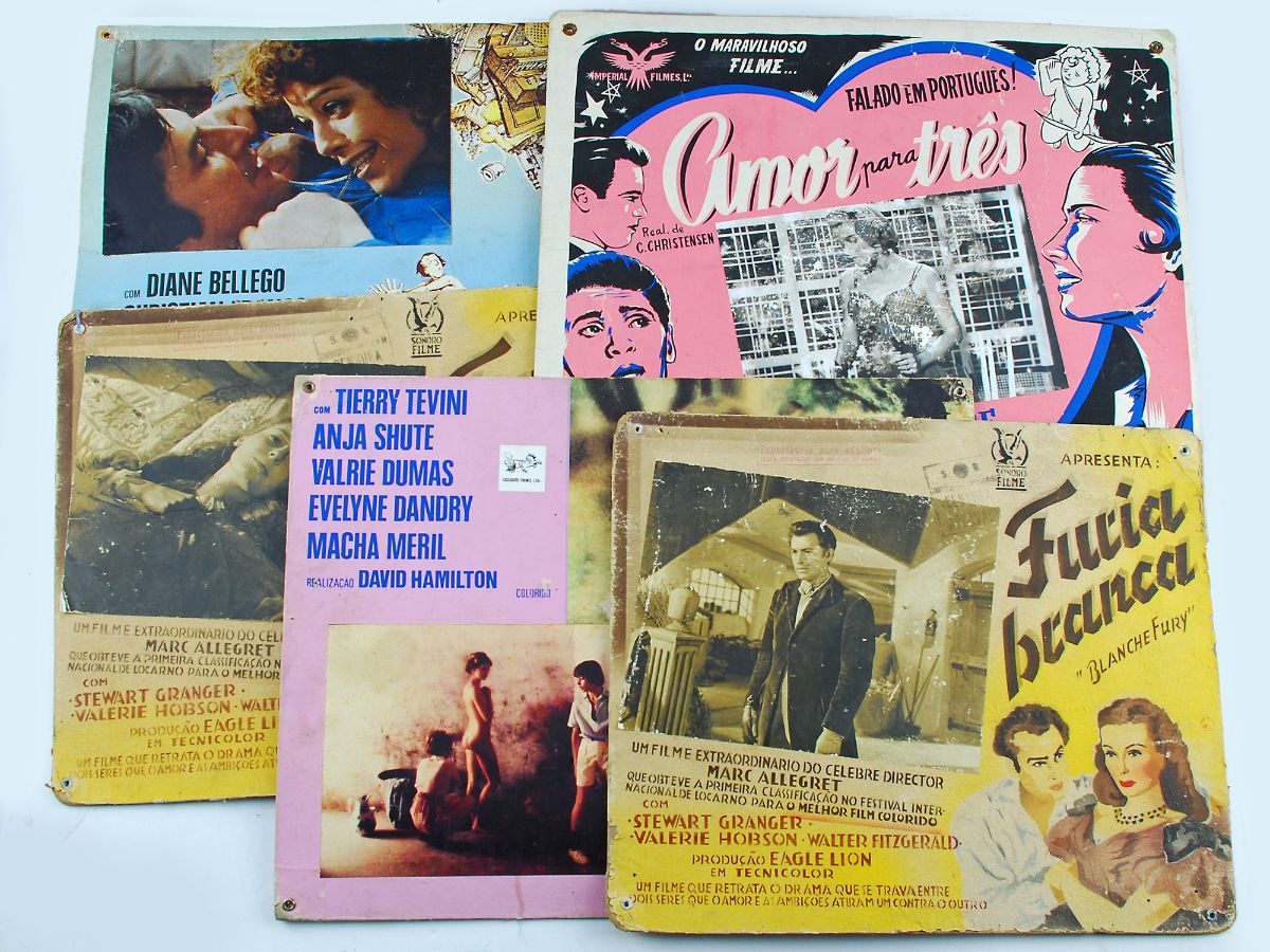 5 cartazes publicitários de cinema