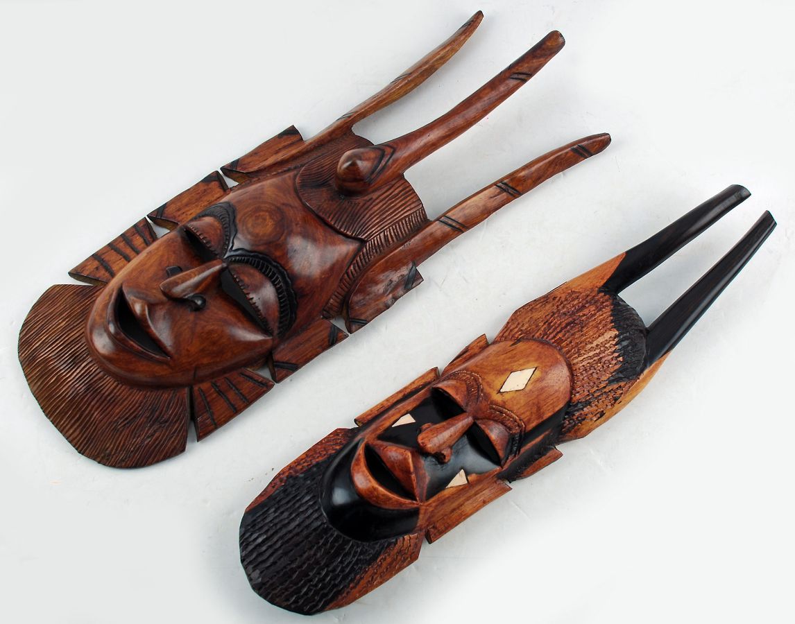 Duas Máscaras Africanas DJOLA