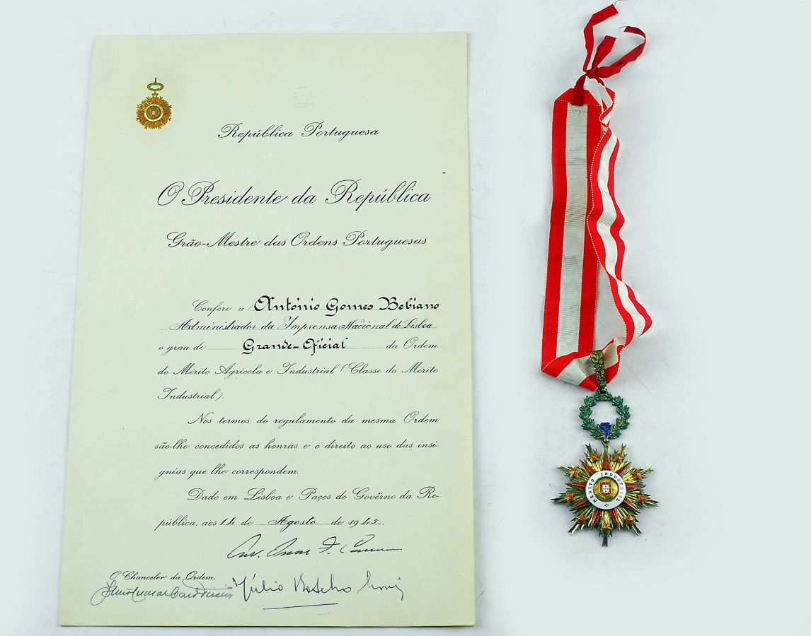 Condecoração de Mérito Agríco-Industrial do Grau de Grande Oficial