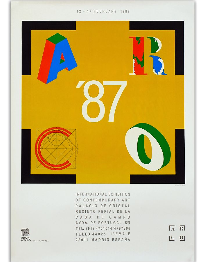 Cartaz da Exposição da ARCO de Madrid em 1987