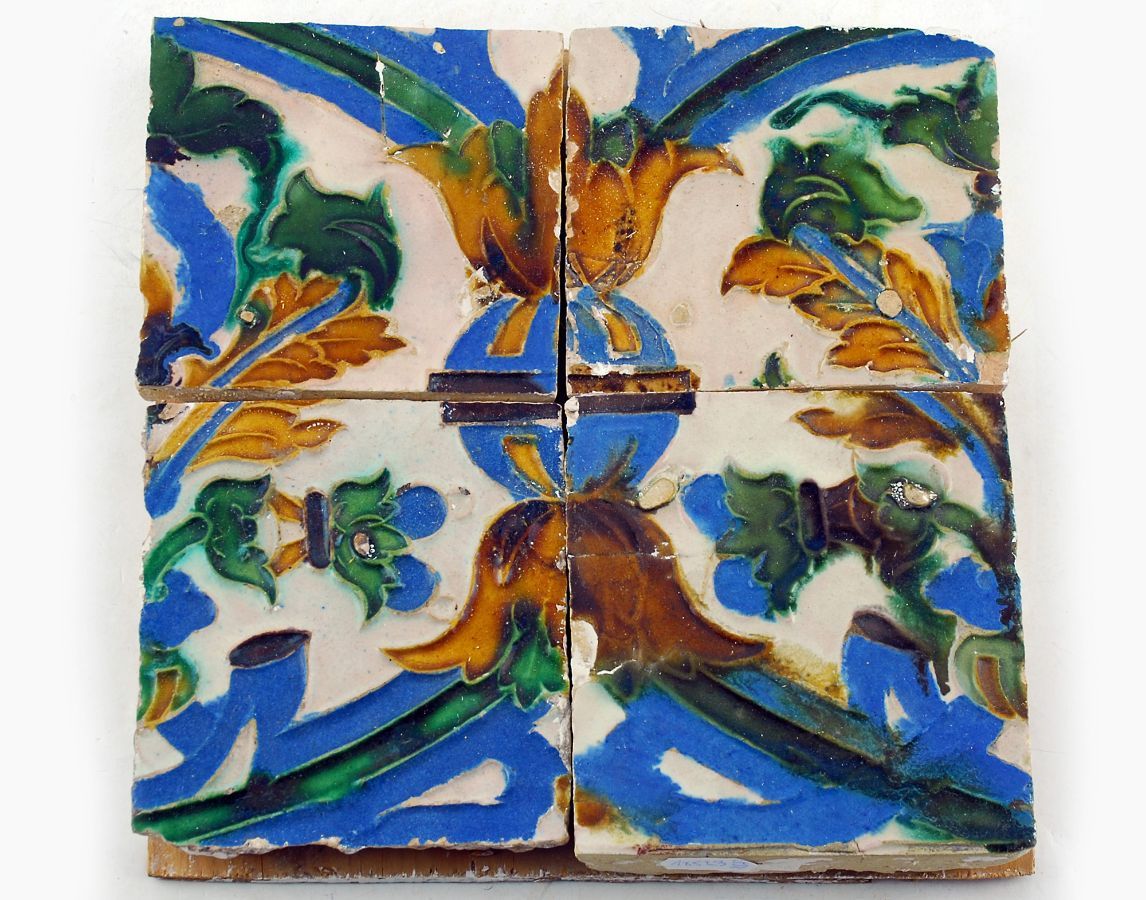 Painel de 4 azulejos Hispano-Árabes