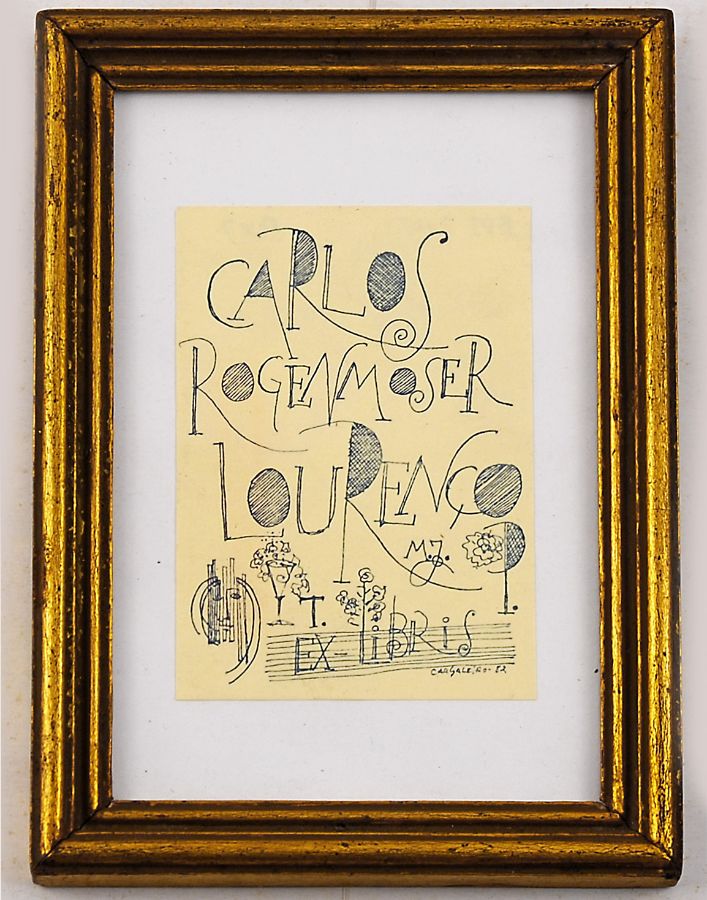 Ex-libris de Carlos Moser Lourenço