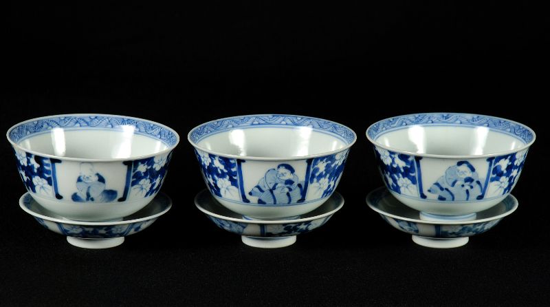 3 Tacinhas Porcelana da China