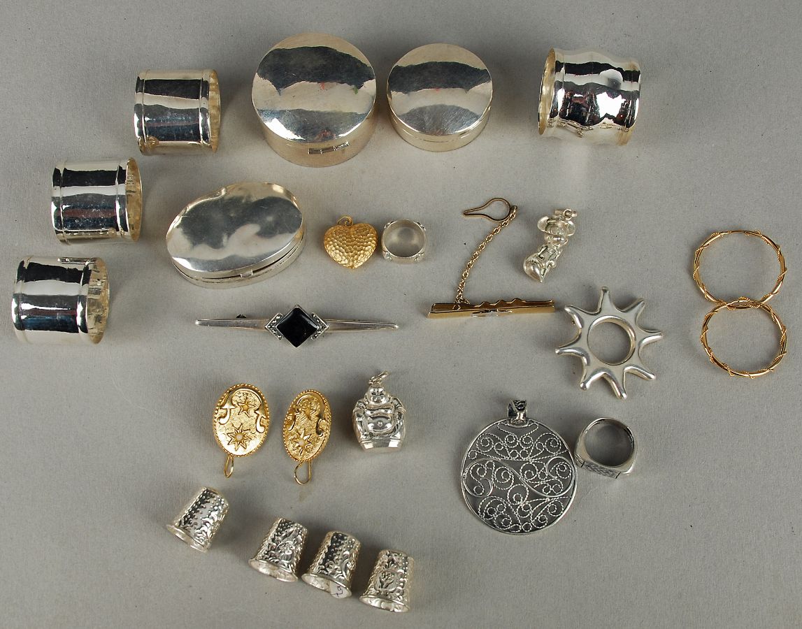 Conjunto de diversas peças em Prata