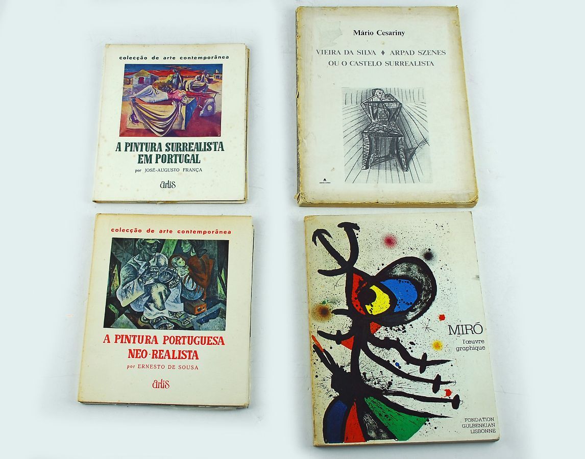4 livros diversos de arte