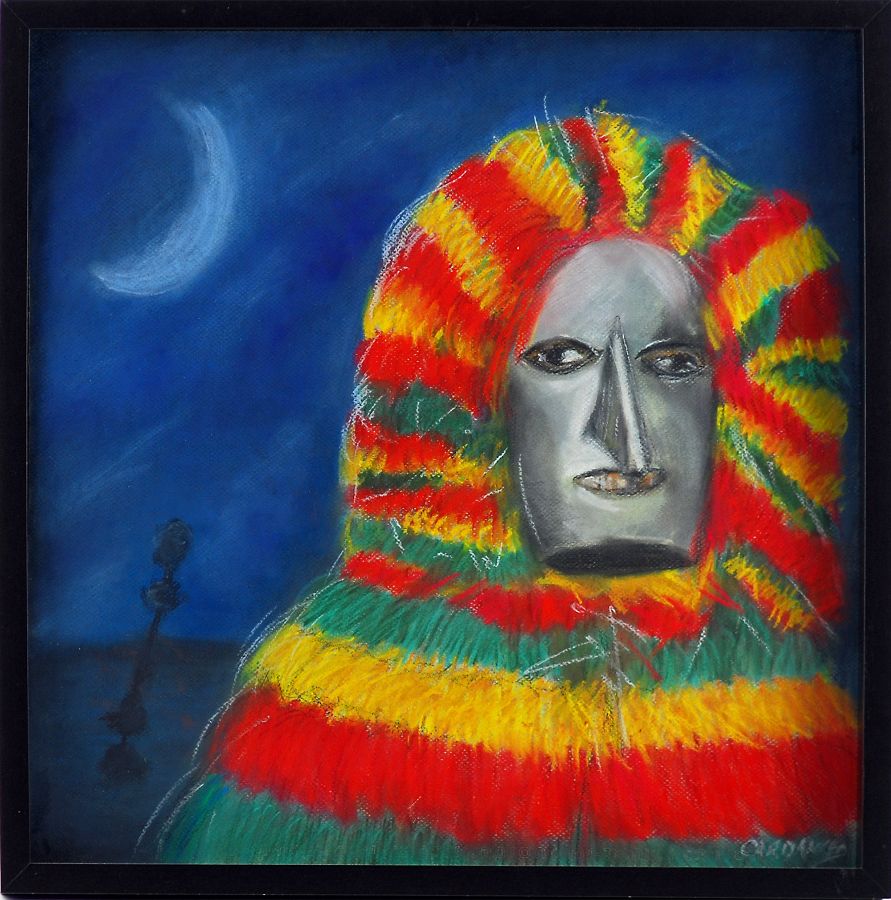 Figura com máscara