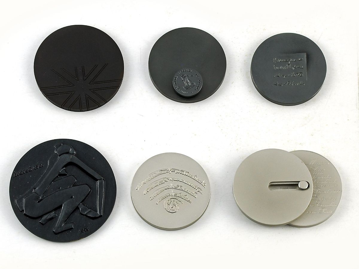 Lote de 6 medalhas