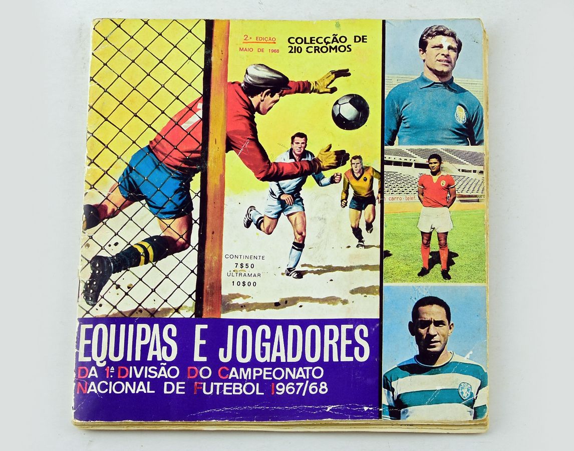 Colecção de 210 Cromos do Campeonato de Futebol 67-68