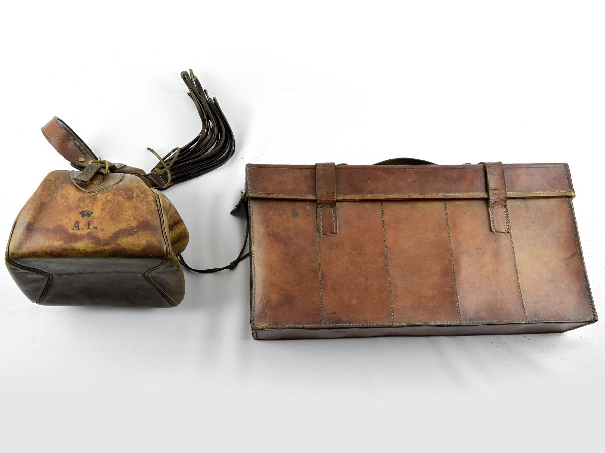 Conjunto de 5 peças para caça em Couro