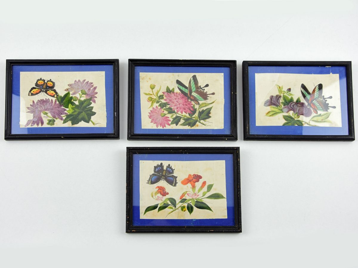 Borboletas e decorações florais