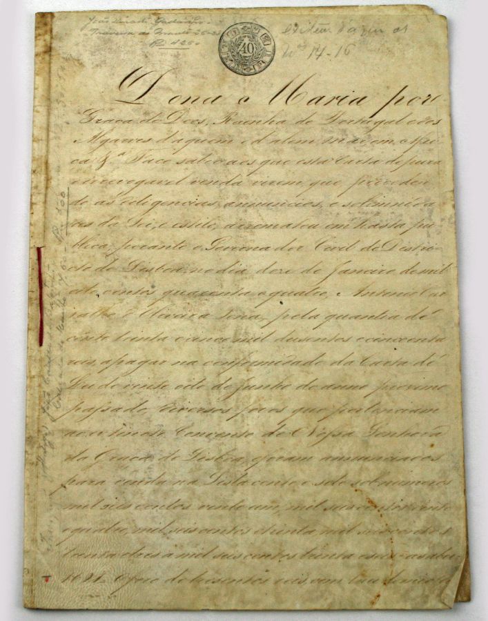 Documento oficial em pergaminho