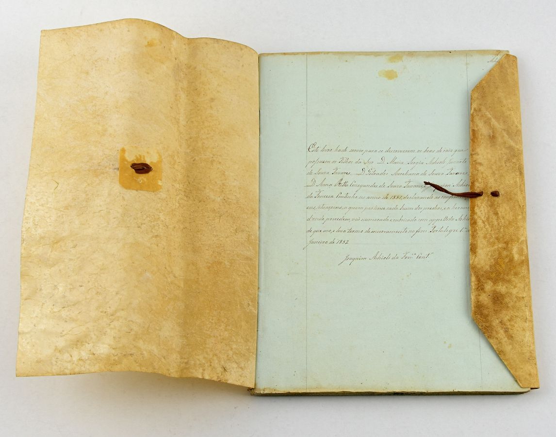 Livro Manuscristo 1852