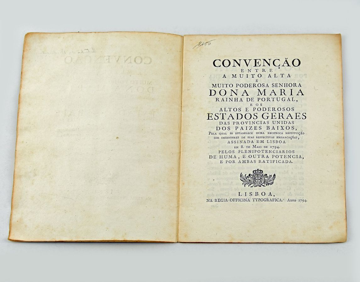 Convenção entre D. Maria Rainha de Portugal e Estados Gerais