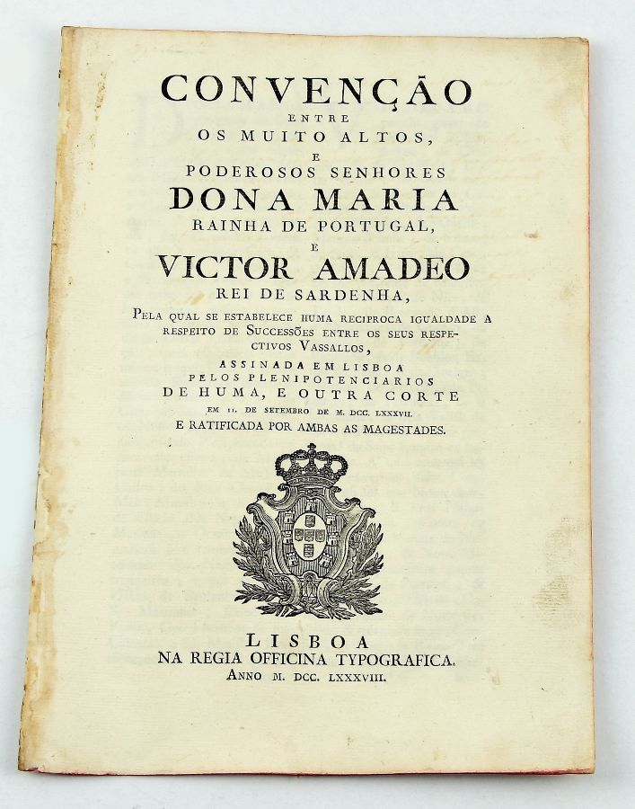 Convenção entre D. Maria e Victor Amadeo