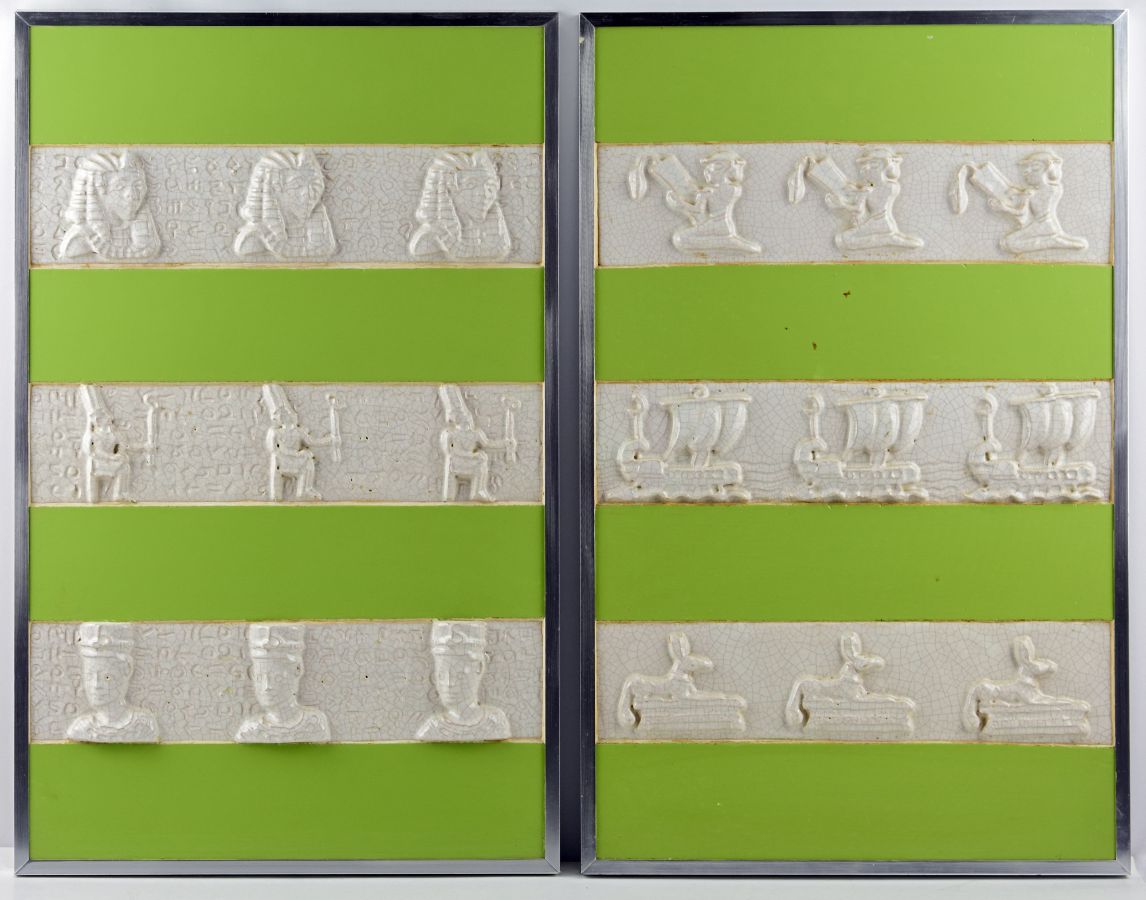 2 Painéis com azulejos