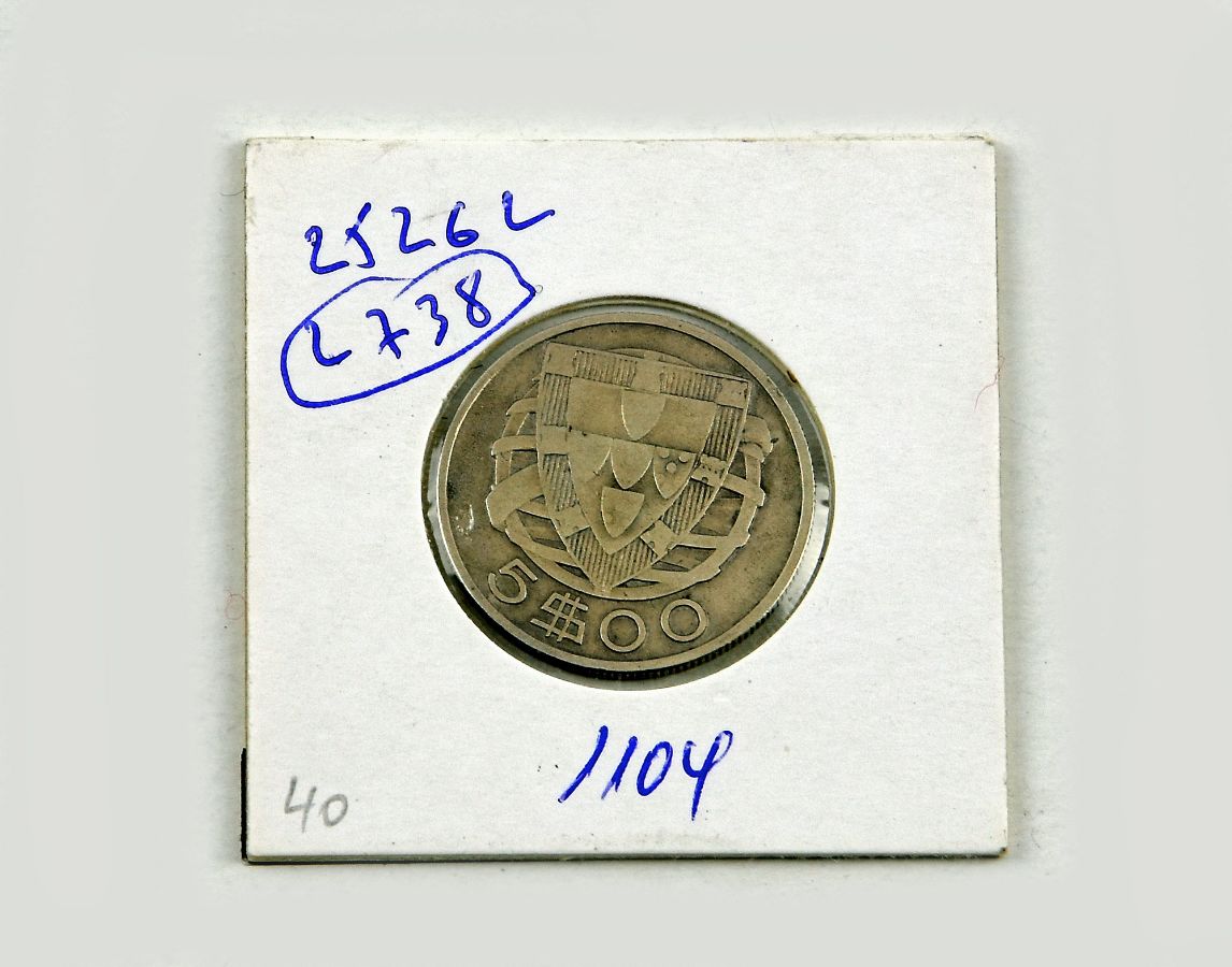 Moeda de 5 escudos de 1932