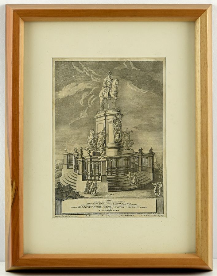Gravura da escultura de Joseph I