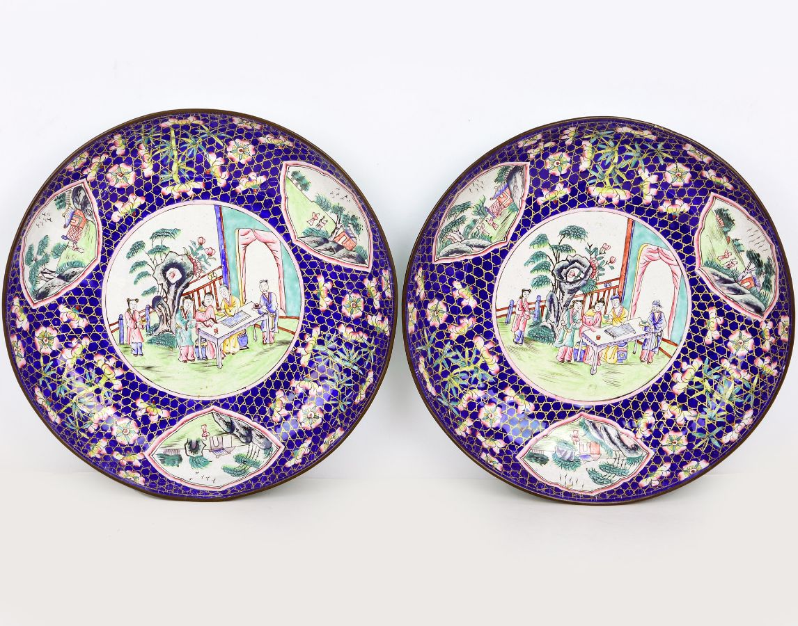 Par de covilhetes chineses