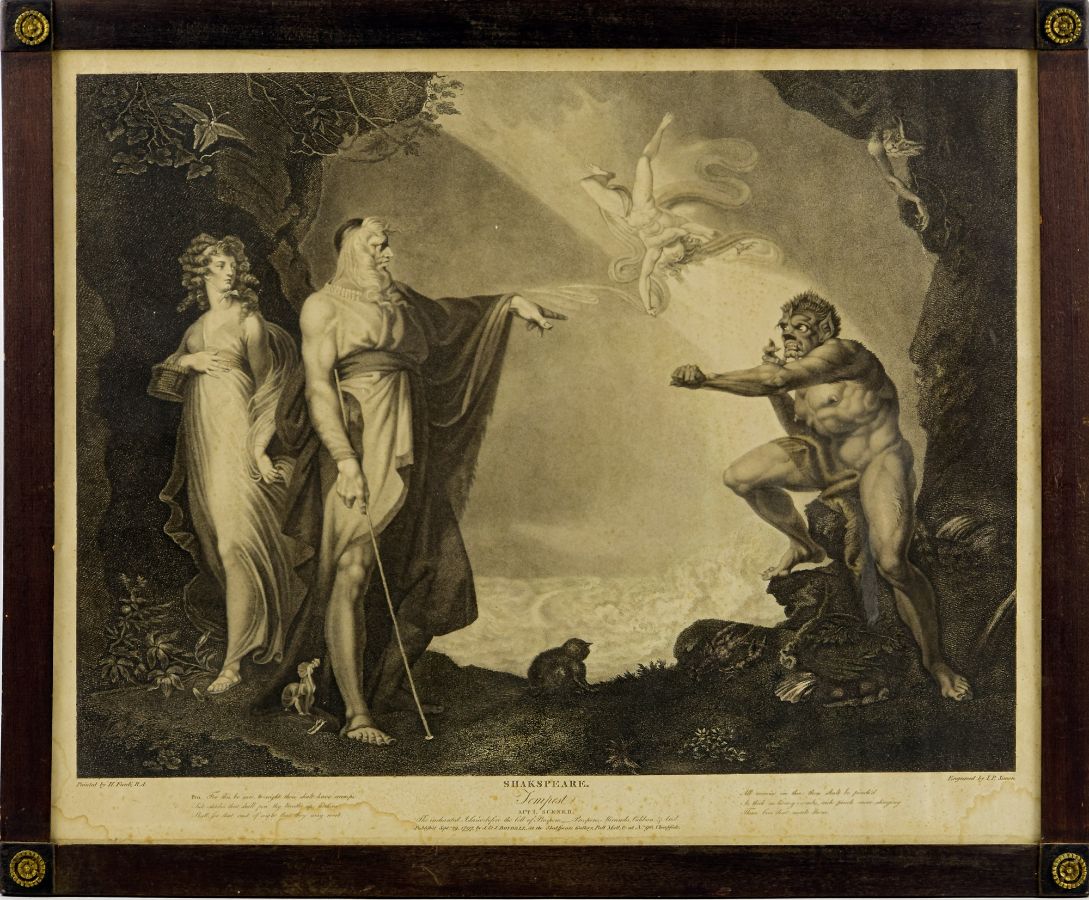 Gravura sobre Shakespeare