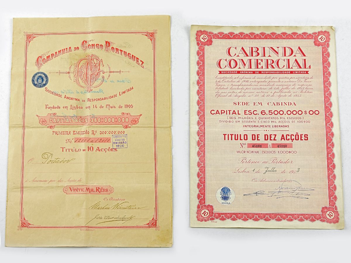 2 Títulos de 10 acções cada