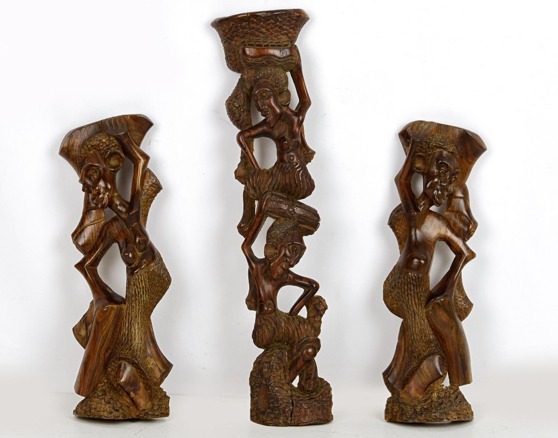 Par de esculturas africanas