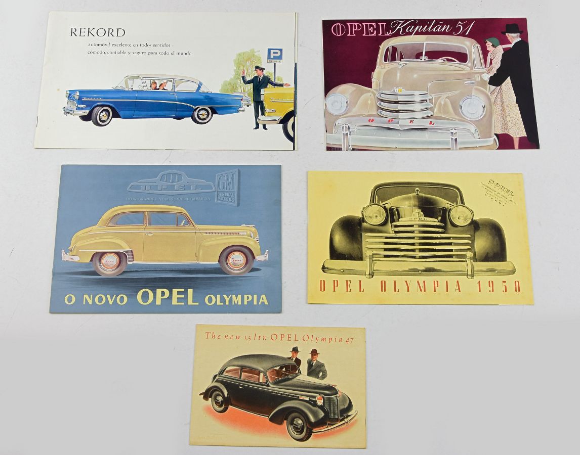 5 Folhetos da Opel