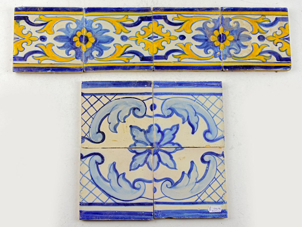 2 Conjuntos de 4 azulejos cada