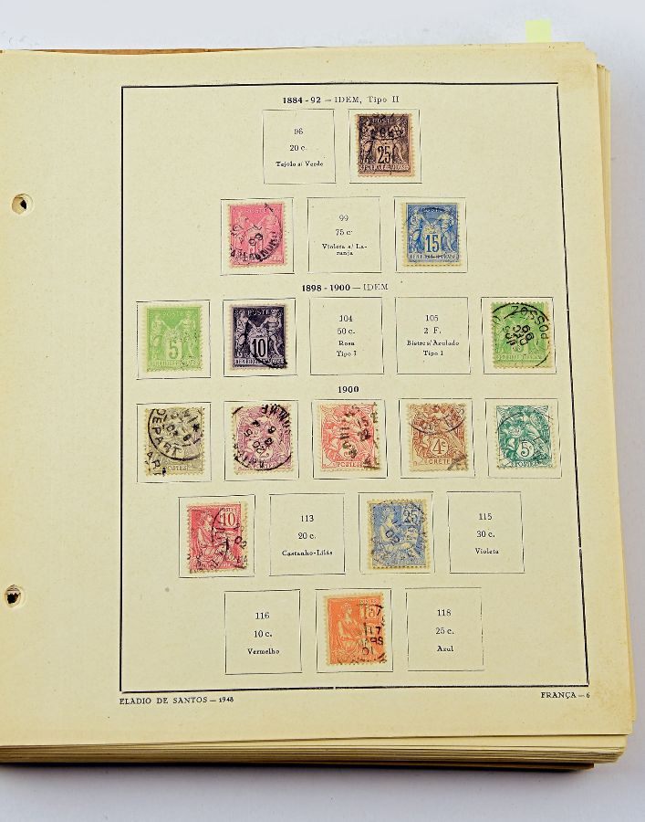 Colecção de selos clássicos da França