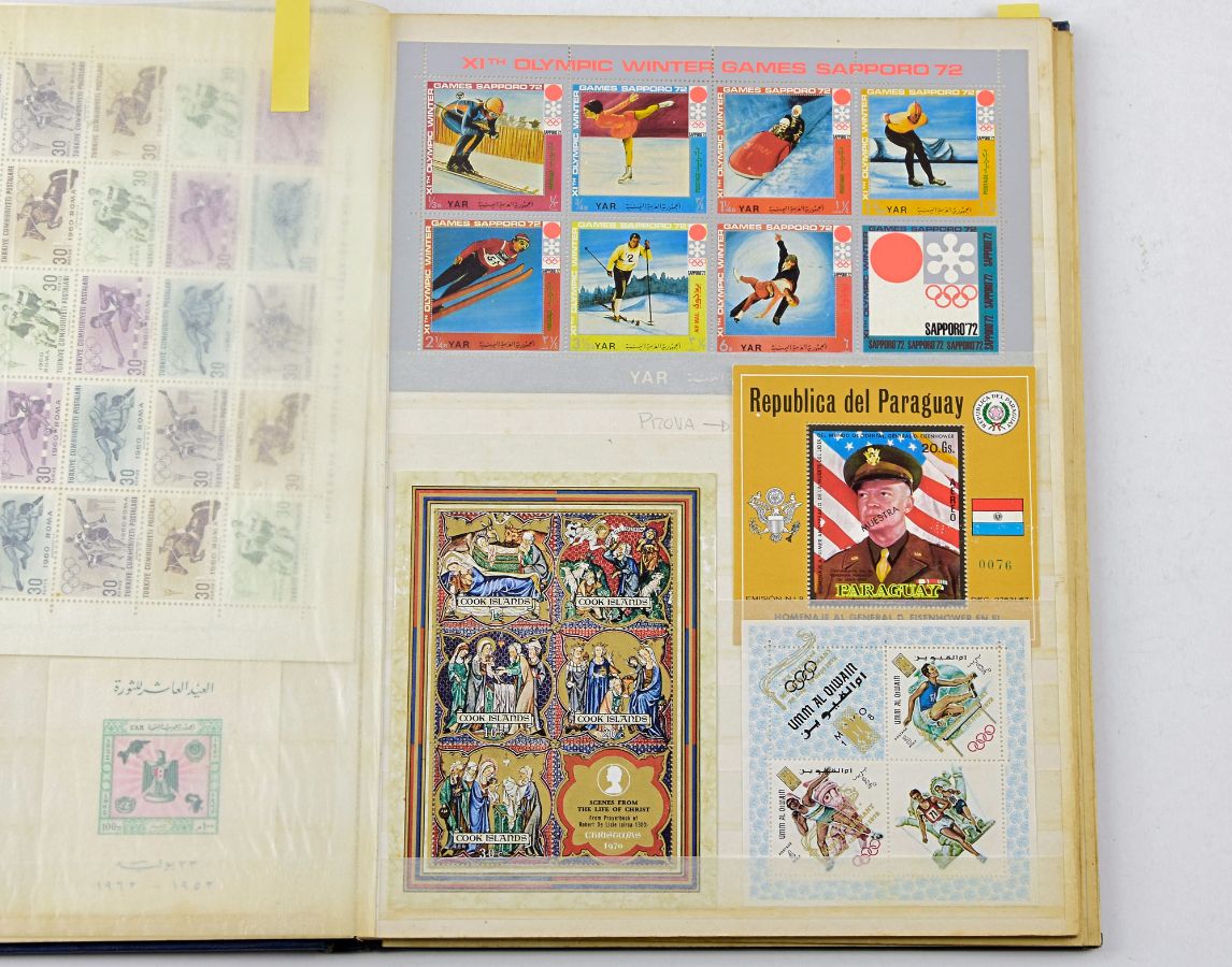 Colecção de selos de vários países do mundo