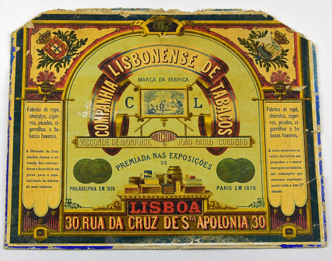Cartaz publicitário Companhia Lisbonense de Tabacos
