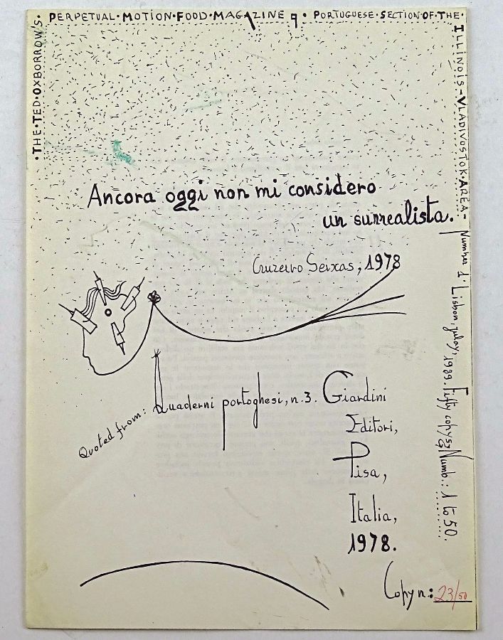 Manifesto Surrealista Cruzeiro Seixas/Mário Cesariny