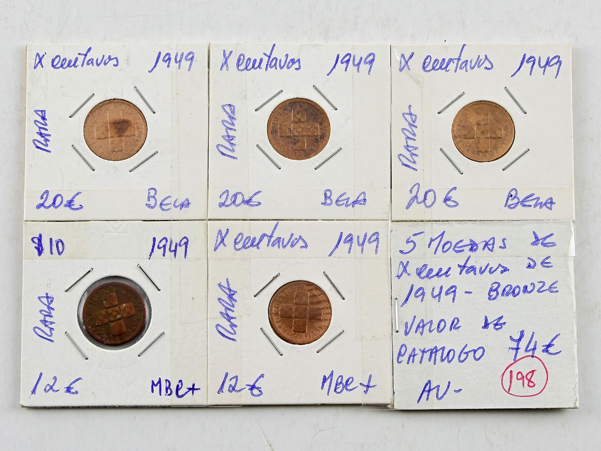 5 Moedas de X Centavos