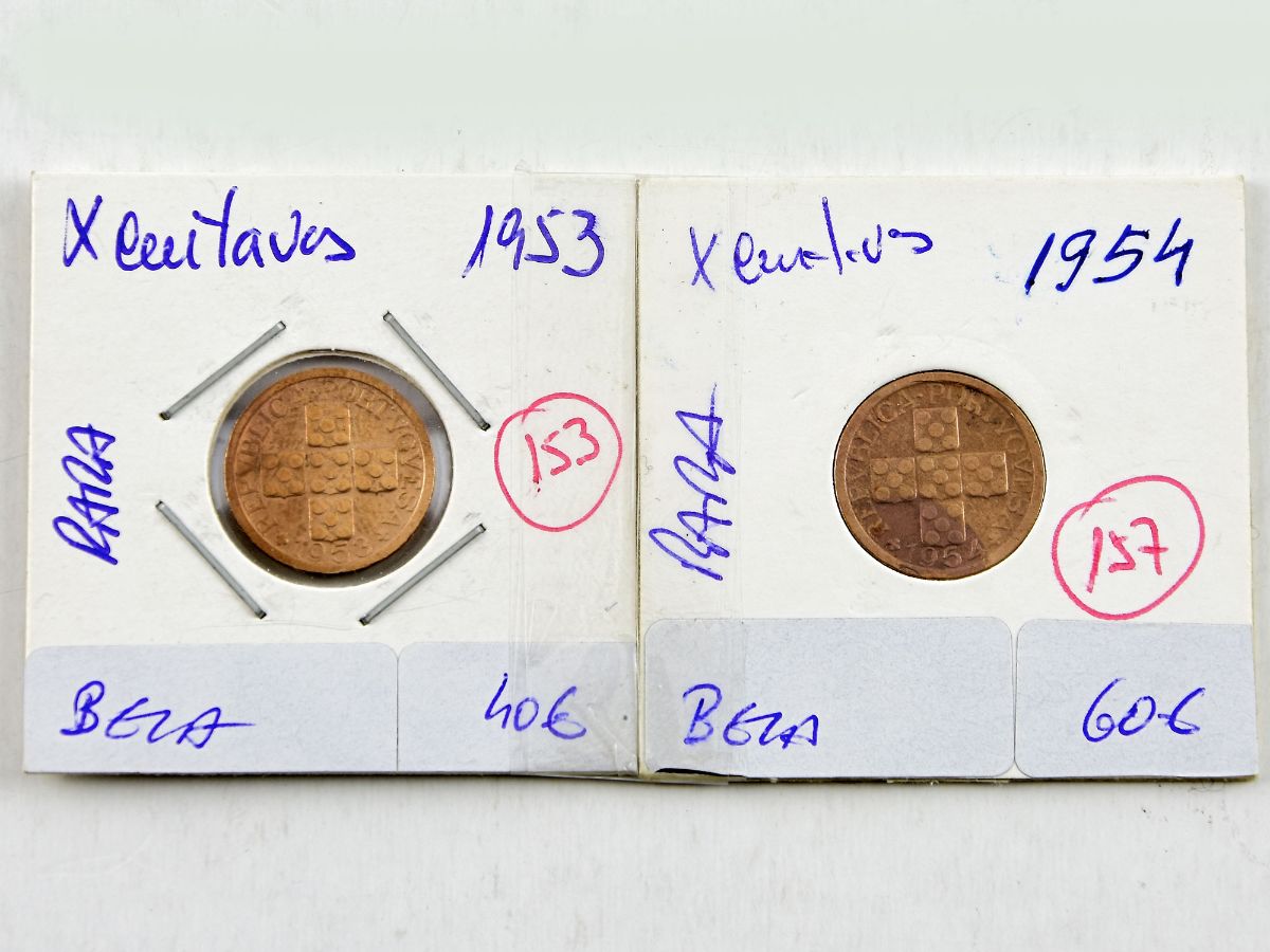 2 Moedas de X Centavos