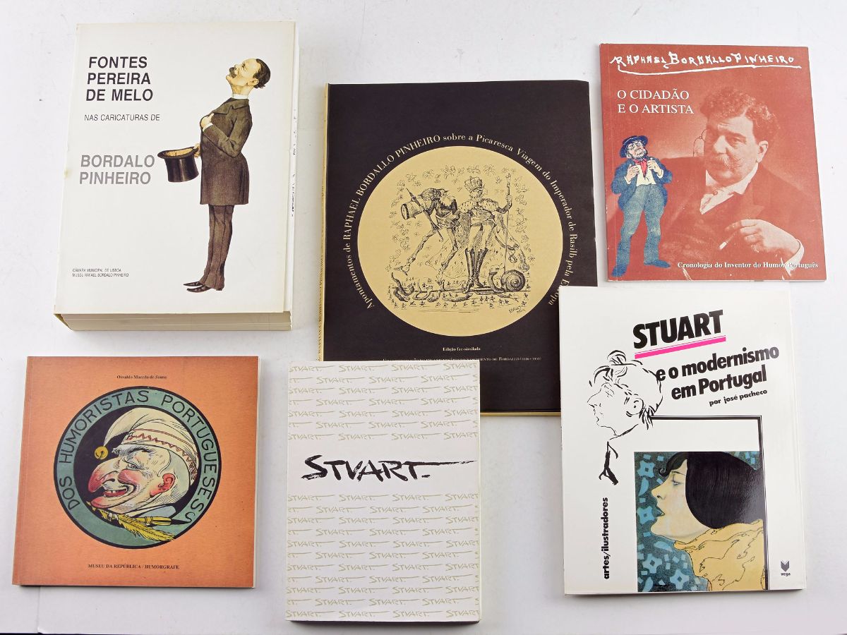 6 Livros de Caricaturistas Portugueses