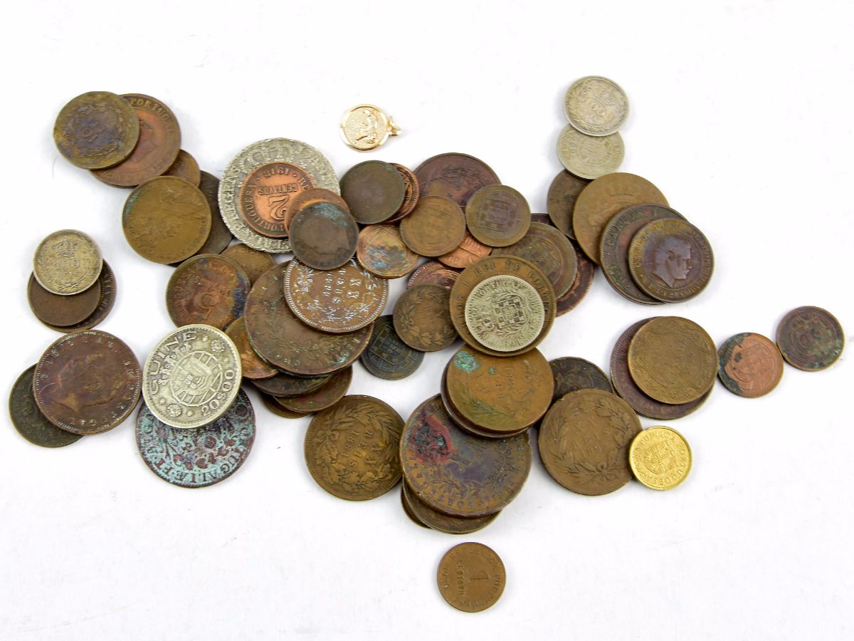 Lote de 35 Moedas da Monarquia