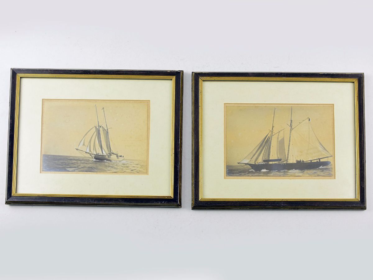2 Fotografias de um veleiro