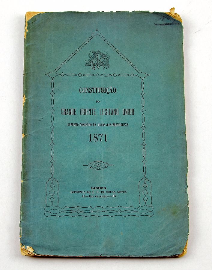 1ª Constituição do grande oriente lusitano unido 1871