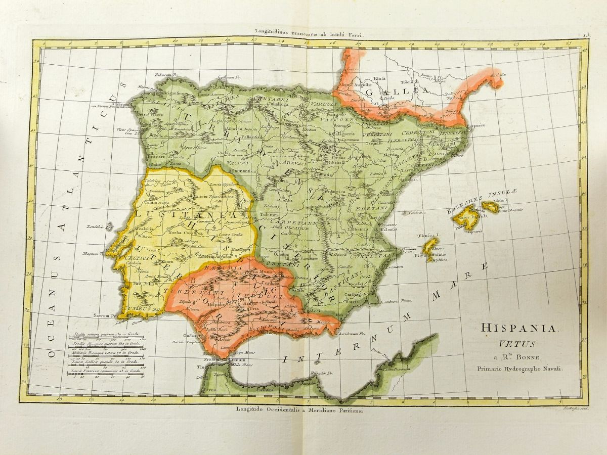 Mapa da Península Ibérica Antiga 