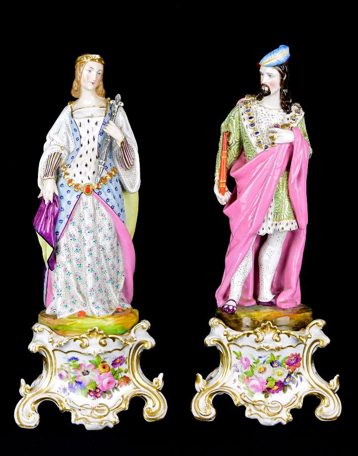 2 Figuras ( Rei e Rainha Francesa )