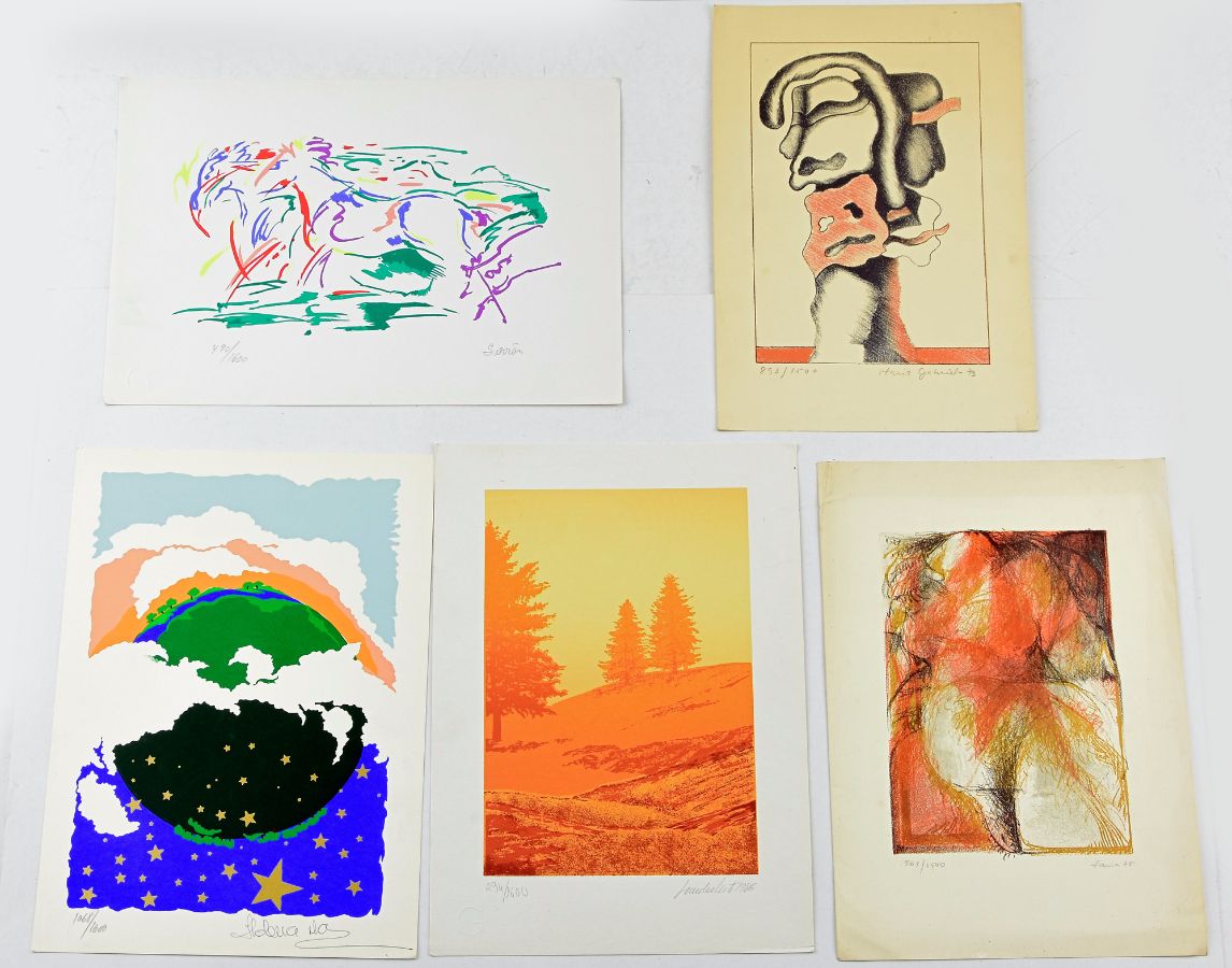 5 Serigrafias diversas