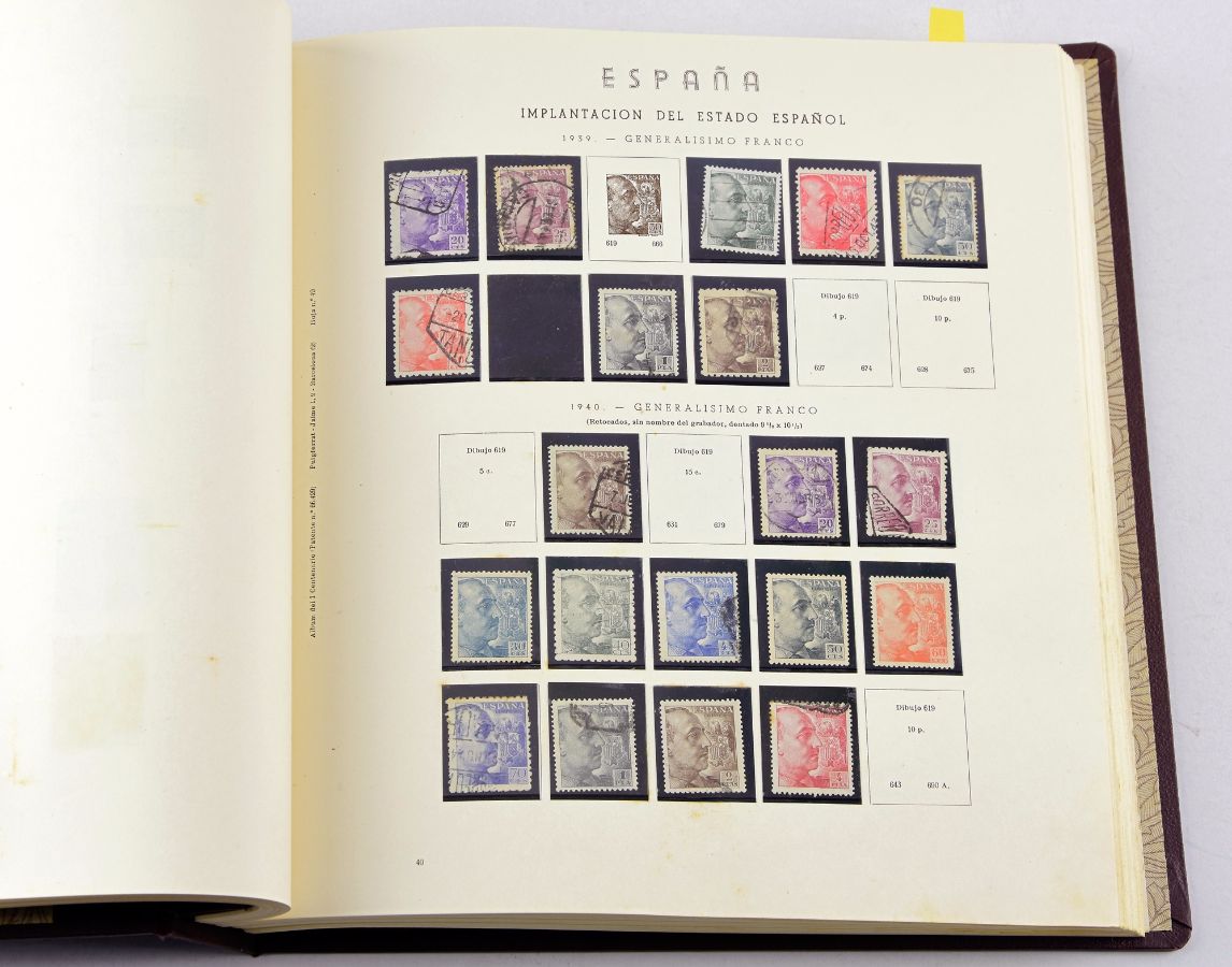 Colecção de selos clássicos da Espanha